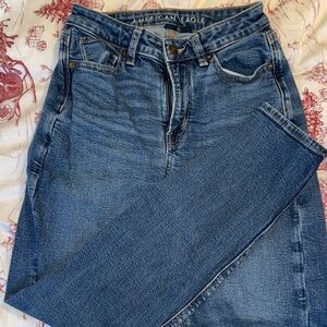 American Eagle Outfitters High Rise Straight Leg Jeans